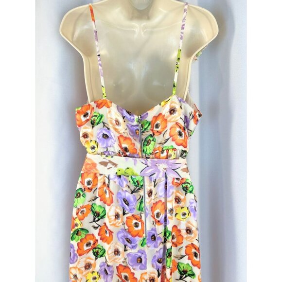 NWT Alice + Olivia Evelia Asymmetric Floral Maxi Dress $595 - Picture 8 of 14